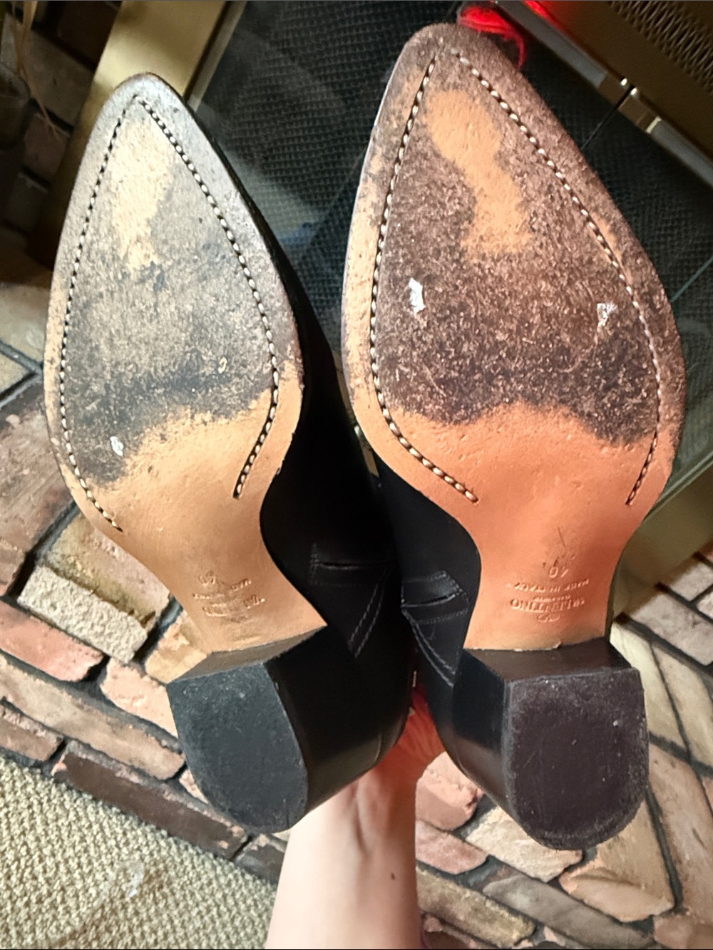 Valentino Rock Stud Western Ankle Booties Size 40 - Picture 11 of 13